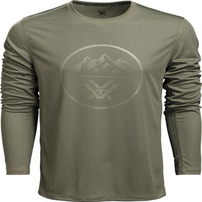 Vortex Optics Three Peaks Performance Grid Shirts (Deep Lichen, Small)