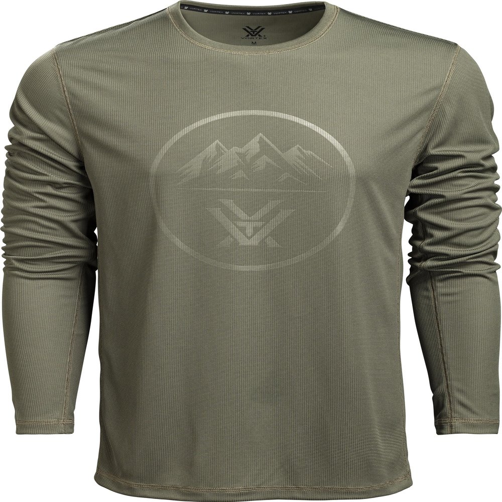 Vortex Optics Three Peaks Performance Grid Shirts (Deep Lichen, Small)