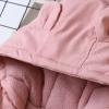 SZZY Kids Girls Winter Thicken Coat Rabbit Ears Hooded Jacket Toddler Windproof Zipper Thick Warm Coats for Kids (Pink, 9-10 Years) view 3