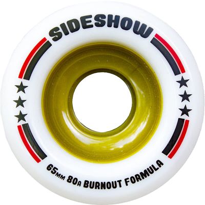 Venom Sideshow 65mm 80a White Longboard Wheels (Set of 4)