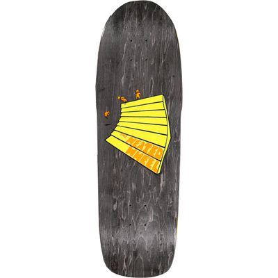 The Heated Wheel Slam Time Skateboard Deck -9.6x31.5 Yellow - Assembled AS Complete Skateboards