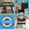 SereneLife Folding Foosball Table, 4 x 2 Full Competition Size Foldable Space Saving Table Soccer for Home, Arcade Game Room, for Indoor or Outdoor, Family Game Night, Perfect for Kids and Adults view 4