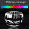LED Wrist Ball Self Start Gyroscopic Powerball Arm Trainer Platinum view 2