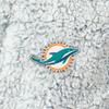 Northwest NFL Miami Dolphins Sherpa Bath Robe, 26" x 47", Gray view 4