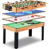 SereneLife Multi Game Table, 48 Sports Arcade Games with Accessories, Ping Pong, Hockey, Pool Billiards, Soccer Foosball All in One, for Indoor and Outdoor, Family, Kids and Adults view 1