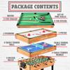 SereneLife Multi Game Table, 48 Sports Arcade Games with Accessories, Ping Pong, Hockey, Pool Billiards, Soccer Foosball All in One, for Indoor and Outdoor, Family, Kids and Adults view 2