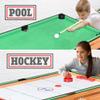 SereneLife Multi Game Table, 48 Sports Arcade Games with Accessories, Ping Pong, Hockey, Pool Billiards, Soccer Foosball All in One, for Indoor and Outdoor, Family, Kids and Adults view 4