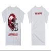 Arkansas Razorbacks Original Dripping Football Helmet White T-Shirt view 3