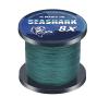 Seashark Braided Fishing Line Color Never Fade 8 Strands Super Strong PE Fishing Line (Moss Green, 15lb 0.16mm-100m/109Yards) view 2