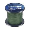 Seashark Braided Fishing Line Color Never Fade 8 Strands Super Strong PE Fishing Line (Dark Army Green, 60lb 0.36mm-100m/109Yards) view 2