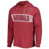 47 Men's Cardinal Arizona Cardinals Field Franklin Hooded Long Sleeve T-Shirt view 2