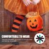 Stockings for Dress- Up 4 Pairs High Long Stockings Over Knee Socks Skull Bloody Spider Web Pattern Socks Halloween Cosplay Costume Stockings for Halloween Party Favors Gifts view 2