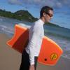 ATUNAS Body Boards, 33"-43" Bodyboard for Beach with Wrist Leash, Solid PE/EVA Closed-Cell Waterproof Foam, Surfing for Kids and Adults (Orange, 40 inch) view 4