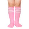 Century Star Girls Soccer Socks Boys Kids Cotton Long Socks Youth Pink Softball Socks 1 Pair Pink White 1-3T view 1