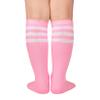 Century Star Girls Soccer Socks Boys Kids Cotton Long Socks Youth Pink Softball Socks 1 Pair Pink White 1-3T view 3