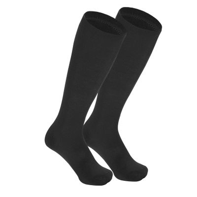 Century Star Black Toddler Soccer Socks Cotton Long Socks for Kids Boys Girls Baseball Socks 1 Pair Black 6-9 Years