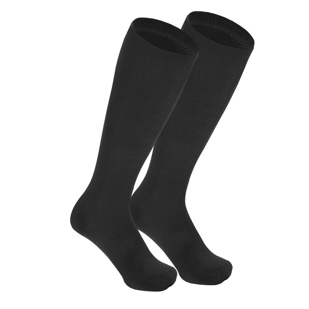 Century Star Black Toddler Soccer Socks Cotton Long Socks for Kids Boys Girls Baseball Socks 1 Pair Black 6-9 Years