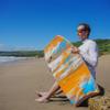 ATUNAS Body Boards, 33"-43" Bodyboard for Beach with Wrist Leash, Solid PE/EVA Closed-Cell Waterproof Foam, Surfing for Kids and Adults (Sunrise, 43 inch) view 3