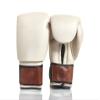 Modest Vintage Player PRO Cream/Brown Leather Boxing Gloves (Strap-Up) view 1