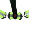 xmf LED Reflective Running Vest USB Rechargeable with 3 Light Modes High Visibility & Adjustable & Lightweight Elastic Safety Gear Accessories for Running Walking (Fluorescent Green) view 2
