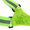 xmf LED Reflective Running Vest USB Rechargeable with 3 Light Modes High Visibility & Adjustable & Lightweight Elastic Safety Gear Accessories for Running Walking (Fluorescent Green) view 3