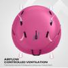 OutdoorMaster Emerald Ski Helmet - Snowboard Helmet Adjustable with 13 Vents - Snow Helmet for Kids, Youth, Men, Women - Purple,L view 4