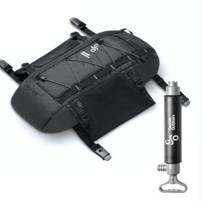 Gearlab Semi Deck Bundle - Deck Pod 2 & Kayak Bilge Pump (Kayak Deck Bag Deckhand System, Holds Paddle Float, Bilge Pump)
