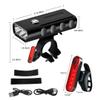 Bike Light Set LED USB Rechargeable 1000 Lumens Bicycle Lamp MTB Road Bike Front and Tail Light Set Flashlight view 2