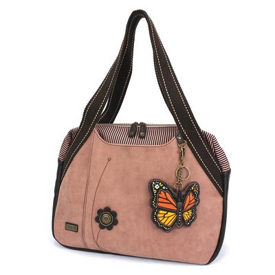 CHALA Bowling Bag - Monarch Butterfly - Dusty Rose