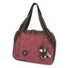 CHALA Bowling Bag - Spotted Black Pig - Burgundy view 1
