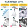 Lunderg Toilet Liners with Lemon Scented Super Absorbent Pads - Value Pack 50 Count Universal Fit - Disposable Toilet Bags - Convert any Home, Boat or Camping WC into a Dry Flush - Emergency must have view 3
