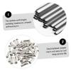 VANZACK 14G J Bend Bicycle Spokes with Nipples Bend Mountain Bike Spokes Stainless Steel Cycling 260mm 36 Pieces view 4