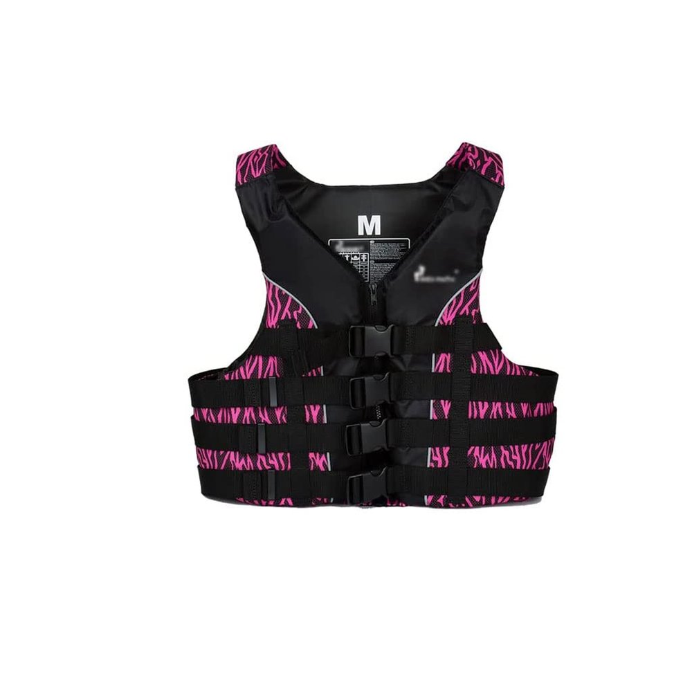 Life Jacket Adult Professional Safety Life Vest with Adjustable Safety Strap and Zipper Breathable and Lightweight Swim Vest