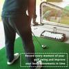 Heavy Duty Golf Ball Tray - with Cell Phone Holder Record Golf Swing - 100 Ball Capacity - High Impact Rubber Golf Tray Compatible with All Hitting Mats view 4