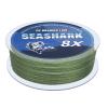 Seashark Braided Fishing Line Color Never Fade 8 Strands Super Strong PE Fishing Line (Dark Army Green, 6lb 0.10mm-100m/109Yards) view 1