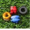 2 Packs Bike Vacuum Tire Presta Valve Nut Bicycle Inner Tube Valve Nuts with Sealed O Rings for Mountain Road Bikes Accessories Cycling Parts (Golden) view 4