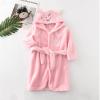 SZZY Toddler Flannel leepwear Cartoon Hooded Bathrobes Boys ajamas Warm Girls Baby Kids Boys ajamas (Pink, 3-4 Years) view 2