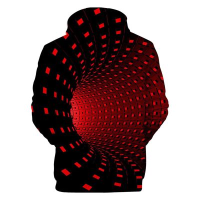 Ymosrh Halloween Hoodies Unisex, Fashion for Men Big and Tall Hoodie Plain Hoodies Pack Men's Casual 3D Printed Long Sleeve O Neck Sweater Pullover Loose Hoodie Top Sweatshirt Mens (S, Red-B)