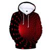 Ymosrh Halloween Hoodies Unisex, Fashion for Men Big and Tall Hoodie Plain Hoodies Pack Men's Casual 3D Printed Long Sleeve O Neck Sweater Pullover Loose Hoodie Top Sweatshirt Mens (S, Red-B) view 2