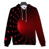 Ymosrh Halloween Hoodies Unisex, Fashion for Men Big and Tall Hoodie Plain Hoodies Pack Men's Casual 3D Printed Long Sleeve O Neck Sweater Pullover Loose Hoodie Top Sweatshirt Mens (S, Red-B) view 3