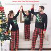 ANGELGGH Matching Christmas Pajamas for Family, Cute Vacation PJs Sets for Couples/Women/Men, Xmas 2 Piece Jammies Sleepwear (Youth, 2-3T, Black Dinosaur) view 2