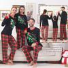 ANGELGGH Matching Christmas Pajamas for Family, Cute Vacation PJs Sets for Couples/Women/Men, Xmas 2 Piece Jammies Sleepwear (Youth, 2-3T, Black Dinosaur) view 3