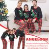 ANGELGGH Matching Christmas Pajamas for Family, Cute Vacation PJs Sets for Couples/Women/Men, Xmas 2 Piece Jammies Sleepwear (Youth, 2-3T, Black Dinosaur) view 4