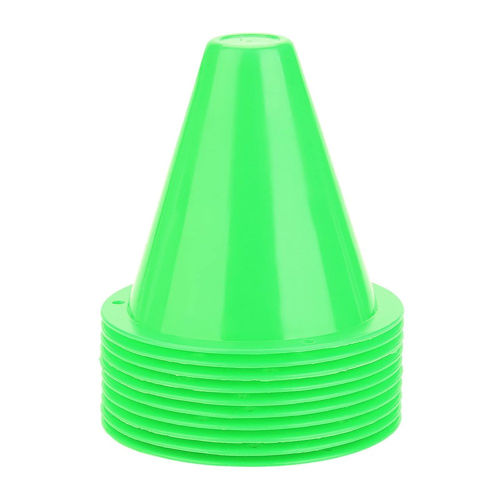 10Pcs Soccer Cones, 3.35 inch PE Training Cones Field Marker Agility Cones Football Barriers for Outdoor Activity Practice Equipment