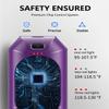 Hand Warmers Rechargeable, Dnaleao 2 Pack 4000mAh Electric Portable Pocket Heater, Heat Therapy Great for Outdoors, Hunting, Golf, Camping, Warm GiftsBlack & Purple view 3