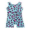 Gymnastics Leotards for Toddler Girls 5t Size 5-6x Year Old Biketard Leotard with Shorts Leopard Blue Pink Tumbling Outfits Kids Leo Maillot Gimnasia Nina Shiny Sparkle view 1