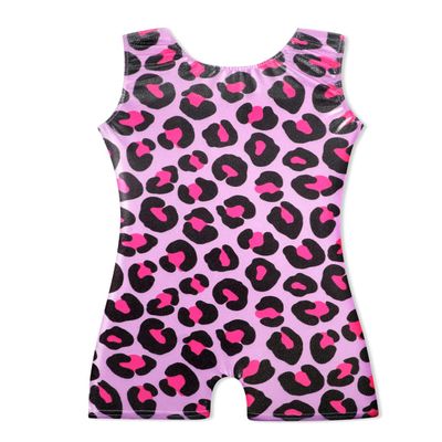 HOZIY Toddler Girl Gymnastics Leotard with Shorts 2t 3t 2t/3t Biketard Tumbling Outfits Hot Pink Leopard Pattern Print Sparkle Kids Clothes Clothing Bodysuits 2-3t Shiny