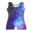 HOZIY Toddler, Little Kid Leotard with Shorts Gymnastics 2-3t 18-24 Months Unitard Blue Galaxy Milky Way Purple Hot Pink Starry Sky Stars Navy Blue Tumbling Outfits Biketard Sparkle view 2
