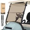10L0L Golf Cart Windshield for Club Car Precedent 2004-Up, Tempo, 2017-Up Onward, Clear/Tinted Fold Down Club Car Windshield Anti-UV Impact Resistant, HD View, 37.5"W X 33.6"H view 1