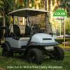10L0L Golf Cart Windshield for Club Car Precedent 2004-Up, Tempo, 2017-Up Onward, Clear/Tinted Fold Down Club Car Windshield Anti-UV Impact Resistant, HD View, 37.5"W X 33.6"H view 2